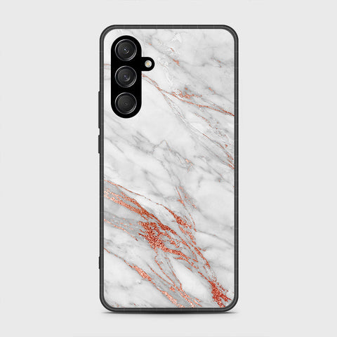 Samsung Galaxy M35 - White Marble Series - HQ Premium Shine Durable Shatterproof Case