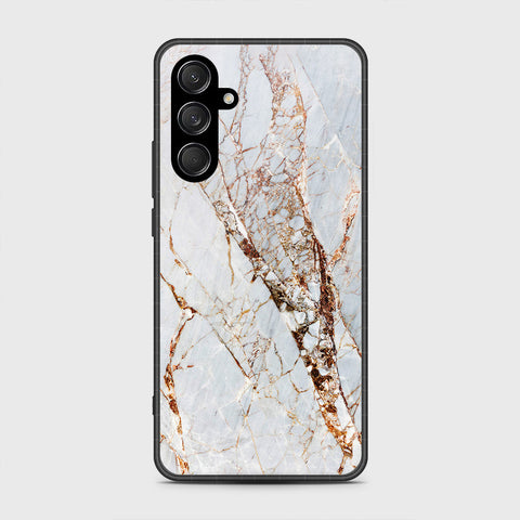 Samsung Galaxy M15 - White Marble Series - HQ Premium Shine Durable Shatterproof Case