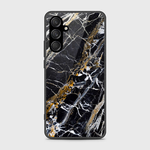 Samsung Galaxy M35 - Black Marble Series - HQ Premium Shine Durable Shatterproof Case