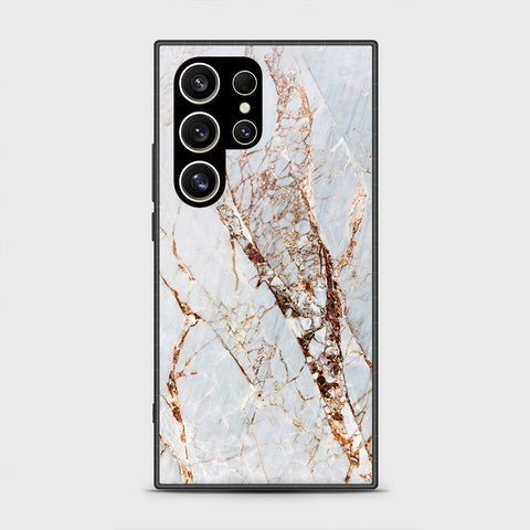 Samsung Galaxy S25 Ultra - White Marble Series - HQ Premium Shine Durable Shatterproof Case