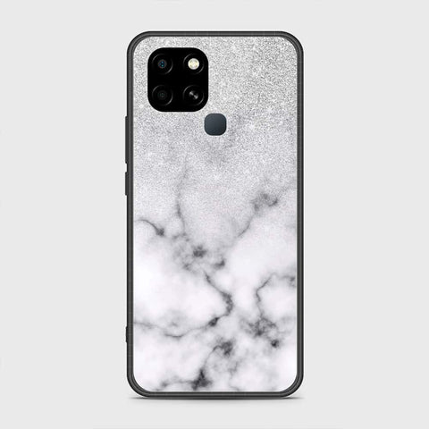 Infinix Smart 6 Cover - White Marble Series - HQ Premium Shine Durable Shatterproof Case