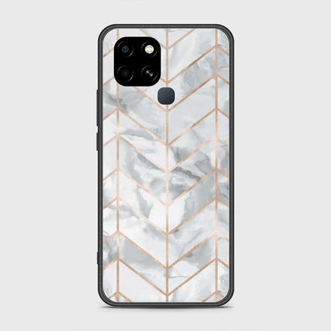 Infinix Smart 6 Cover - White Marble Series 2 - HQ Premium Shine Durable Shatterproof Case