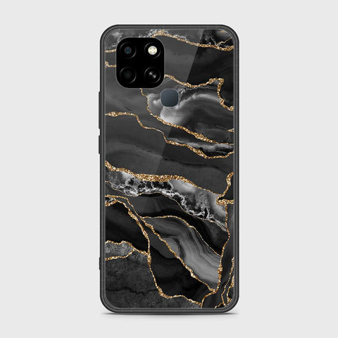 Infinix Smart 6 Cover - Black Marble Series - HQ Premium Shine Durable Shatterproof Case