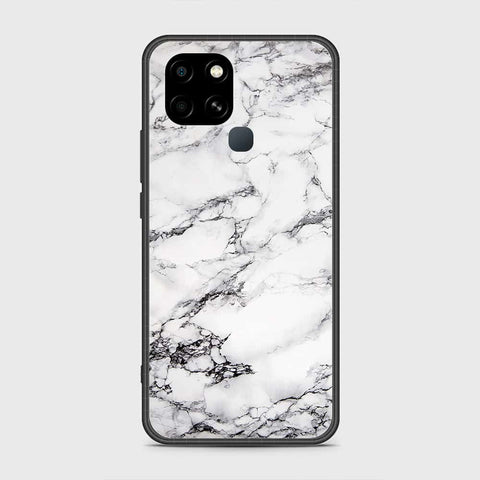 Infinix Smart 6 Cover - White Marble Series - HQ Premium Shine Durable Shatterproof Case