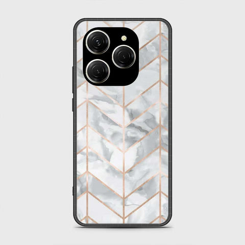 Tecno Spark 20 Pro Cover- White Marble Series 2 - HQ Premium Shine Durable Shatterproof Case