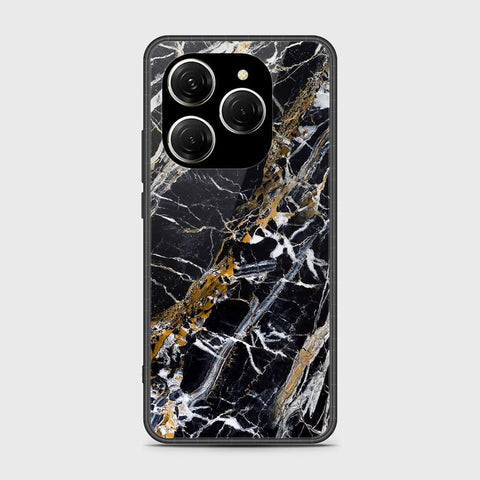 Tecno Spark 20 Pro Cover- Black Marble Series - HQ Premium Shine Durable Shatterproof Case