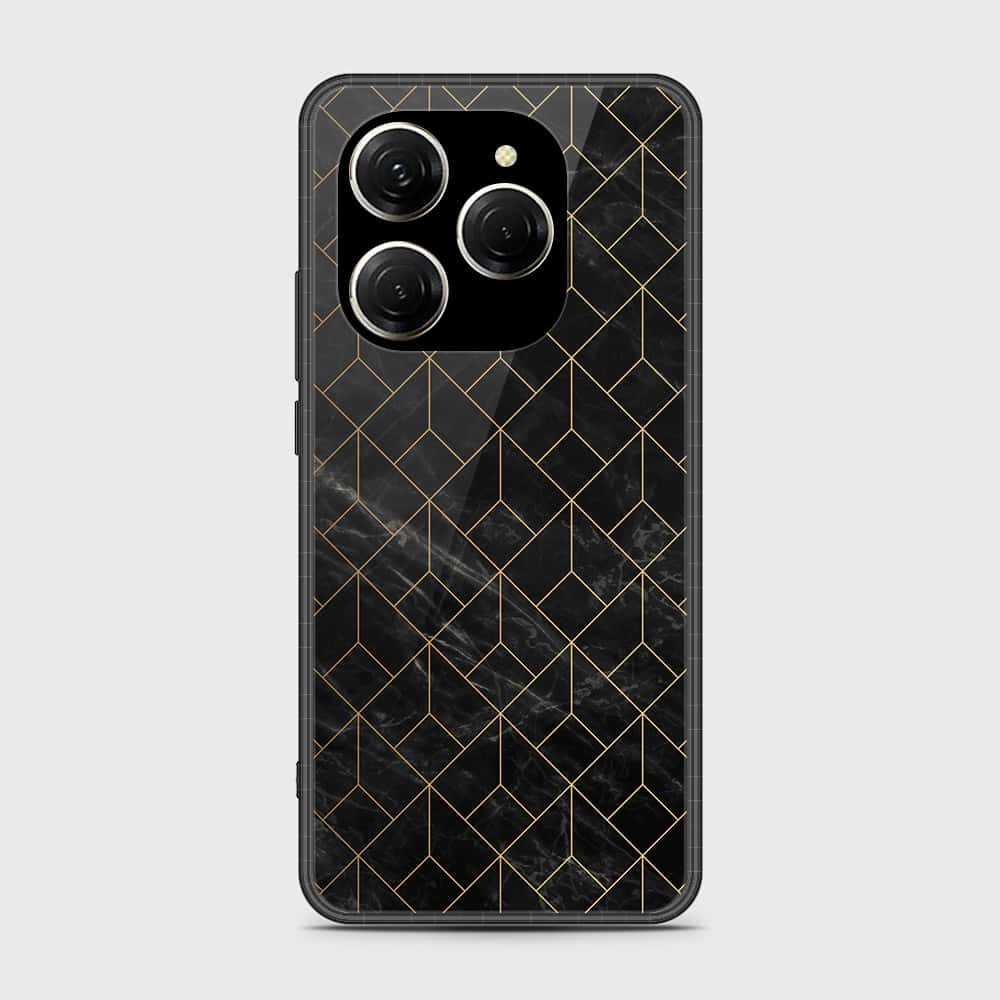 Tecno Spark 20 Pro Cover- Black Marble Series - HQ Premium Shine Durable Shatterproof Case (Fast Delivery) (H)