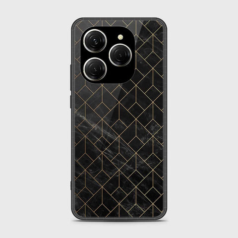 Tecno Spark 20 Pro Cover- Black Marble Series - HQ Premium Shine Durable Shatterproof Case