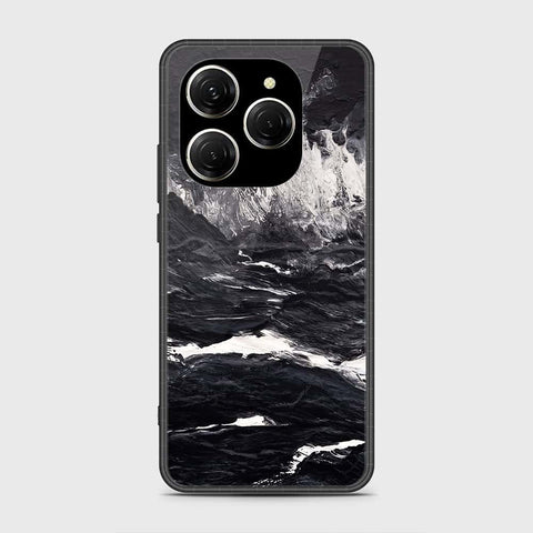 Tecno Spark 20 Pro Cover- Black Marble Series - HQ Premium Shine Durable Shatterproof Case