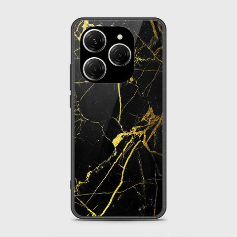 Tecno Spark 20 Pro Cover- Black Marble Series - HQ Premium Shine Durable Shatterproof Case