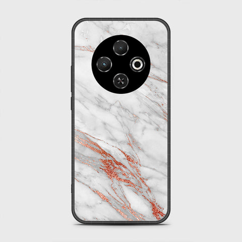 Tecno Spark 30C 4G - White Marble Series - HQ Premium Shine Durable Shatterproof Case