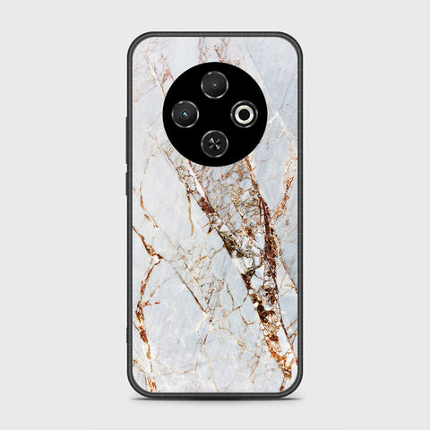 Tecno Spark 30C 4G - White Marble Series - HQ Premium Shine Durable Shatterproof Case