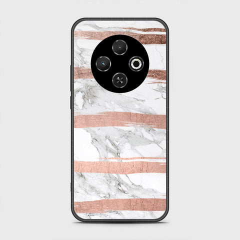 Tecno Spark 30C 4G - White Marble Series - HQ Premium Shine Durable Shatterproof Case