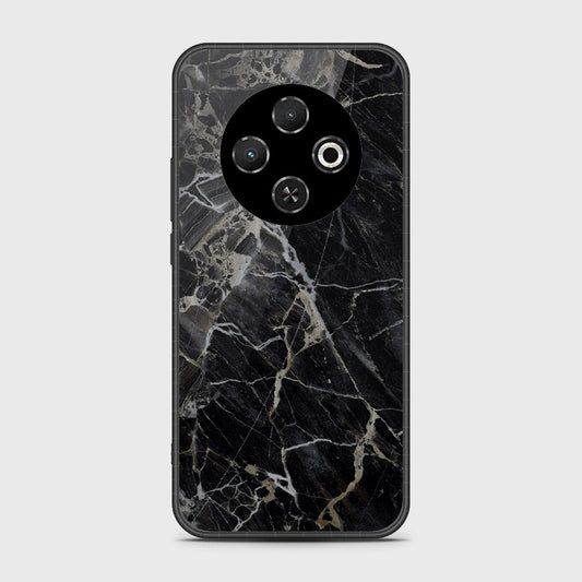 Tecno Spark 30C 4G - Black Marble Series - HQ Premium Shine Durable Shatterproof Case