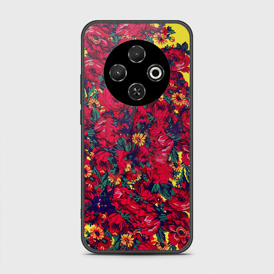 Tecno Spark 30C 4G - Floral Series - HQ Premium Shine Durable Shatterproof Case