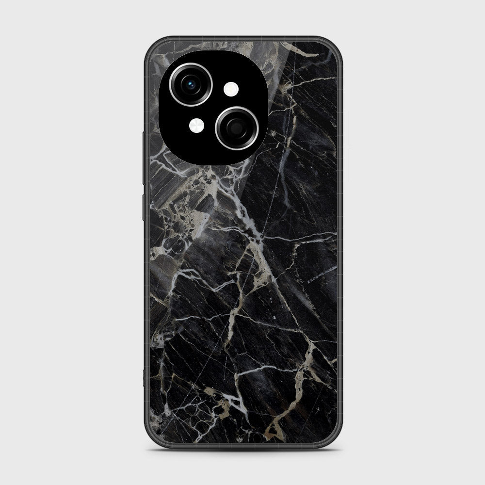 Tecno Spark Go 1 - Black Marble Series - HQ Premium Shine Durable Shatterproof Case