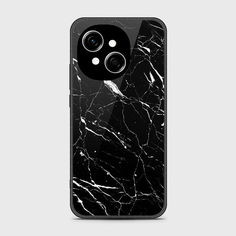 Tecno Spark Go 1 - Black Marble Series - HQ Premium Shine Durable Shatterproof Case