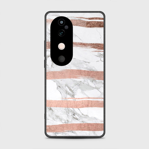 Vivo V40 - White Marble Series - HQ Premium Shine Durable Shatterproof Case