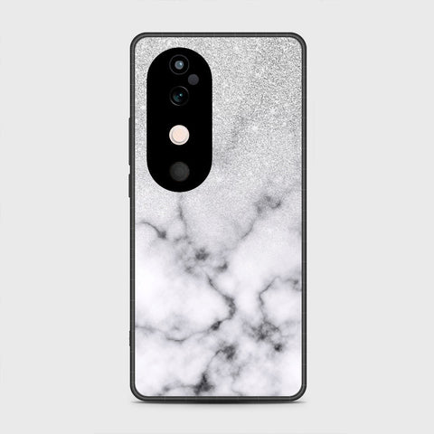 Vivo V40 - White Marble Series - HQ Premium Shine Durable Shatterproof Case