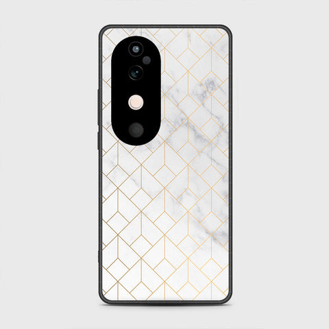 Vivo V40 - White Marble Series 2 - HQ Premium Shine Durable Shatterproof Case