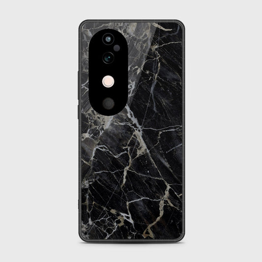 Vivo V40 - Black Marble Series - HQ Premium Shine Durable Shatterproof Case