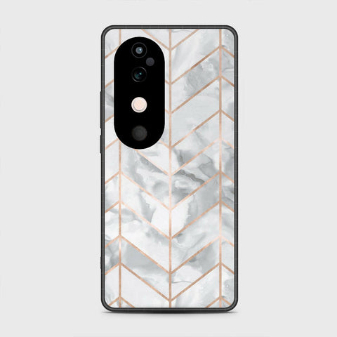 Vivo V40 - White Marble Series 2 - HQ Premium Shine Durable Shatterproof Case