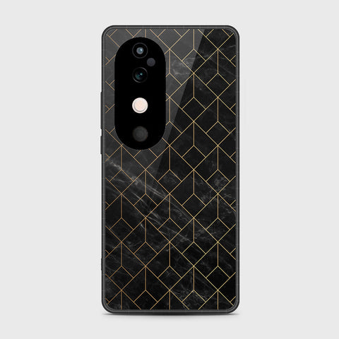 Vivo V40 - Black Marble Series - HQ Premium Shine Durable Shatterproof Case