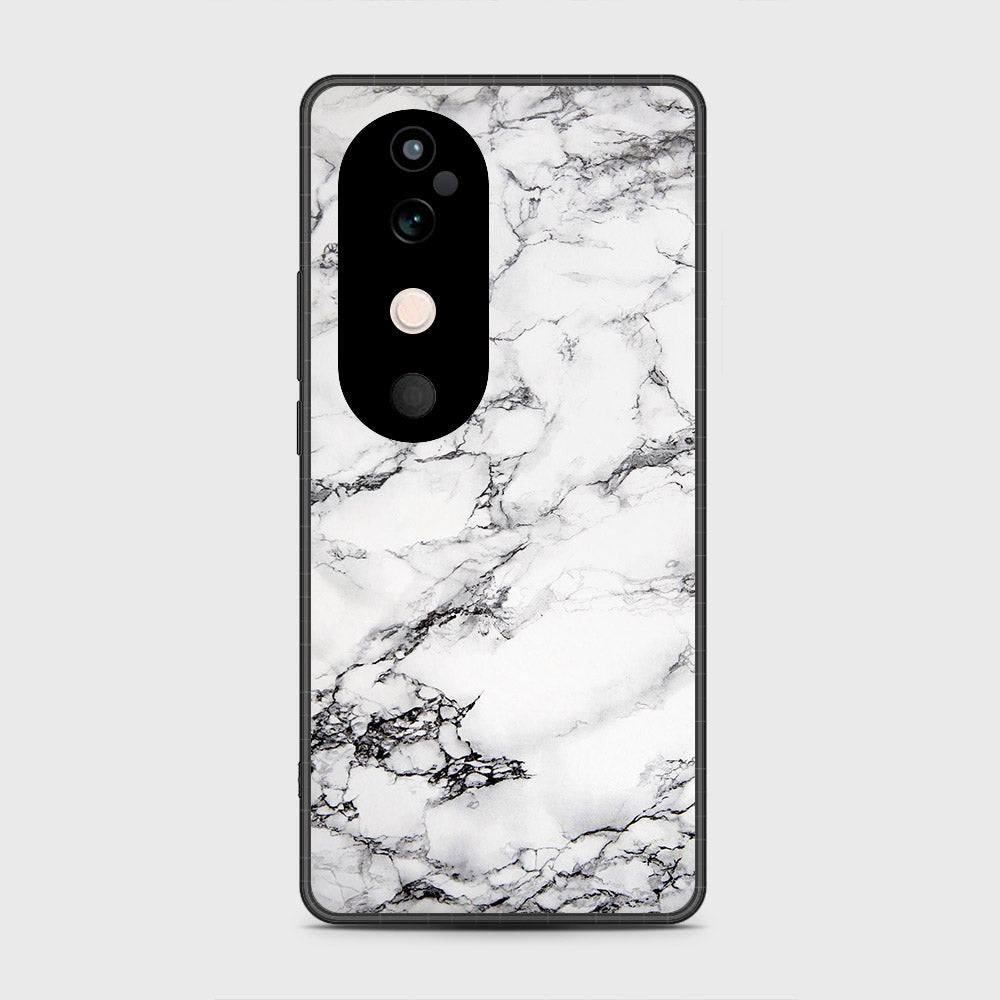 Vivo V40 - White Marble Series - HQ Premium Shine Durable Shatterproof Case