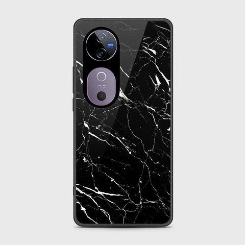 Vivo S19 - Black Marble Series - HQ Premium Shine Durable Shatterproof Case