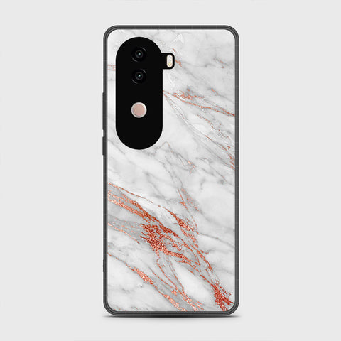 Vivo V40e - White Marble Series - HQ Premium Shine Durable Shatterproof Case