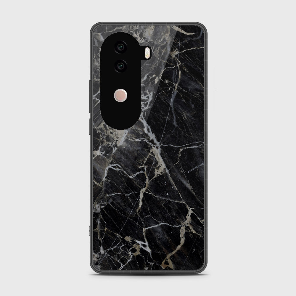 Vivo iQOO Z9s - Black Marble Series - HQ Premium Shine Durable Shatterproof Case