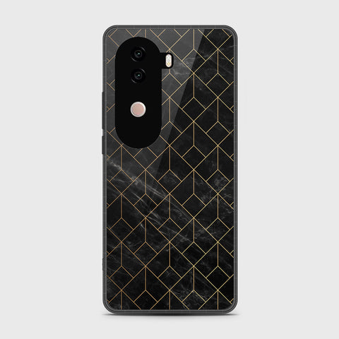 Vivo V40e - Black Marble Series - HQ Premium Shine Durable Shatterproof Case