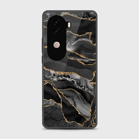 Vivo iQOO Z9s - Black Marble Series - HQ Premium Shine Durable Shatterproof Case