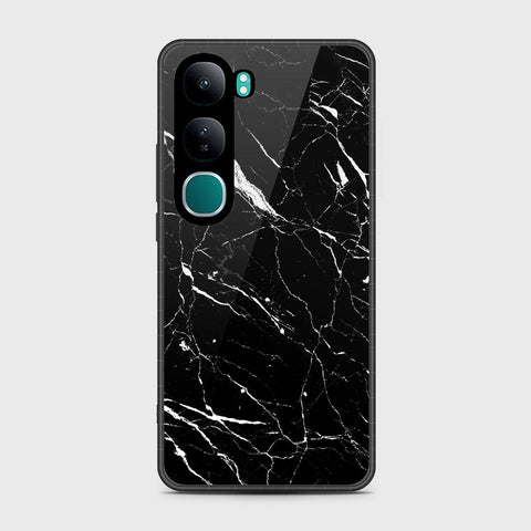 Vivo Y300 - Black Marble Series - HQ Premium Shine Durable Shatterproof Case