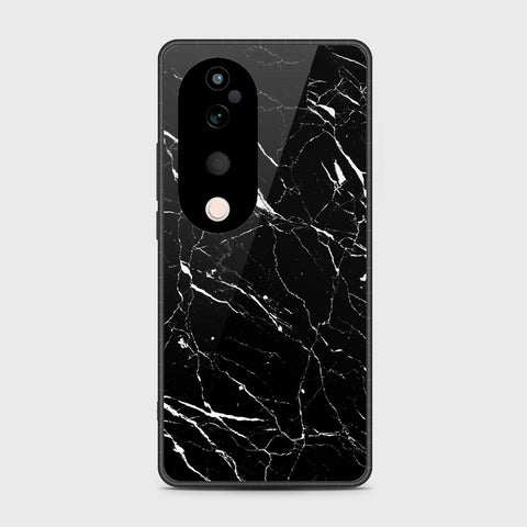 Vivo S19 Pro - Black Marble Series - HQ Premium Shine Durable Shatterproof Case