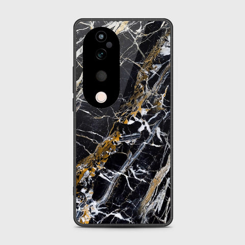 Vivo S19 Pro - Black Marble Series - HQ Premium Shine Durable Shatterproof Case