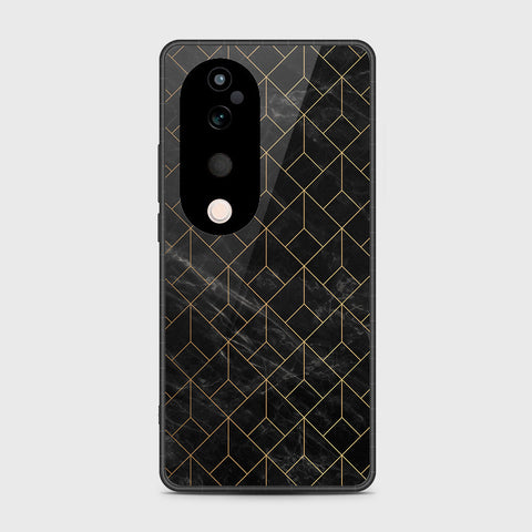 Vivo S19 Pro - Black Marble Series - HQ Premium Shine Durable Shatterproof Case