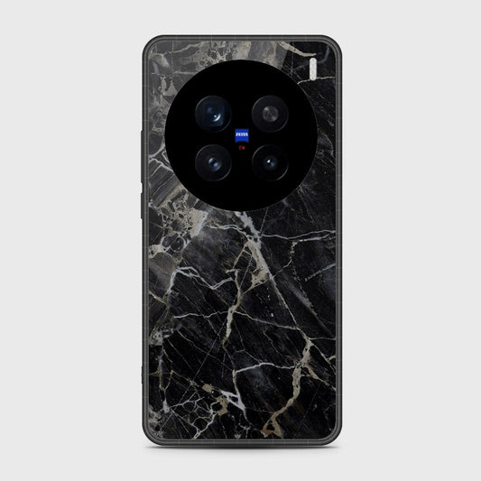 Vivo X200 Pro - Black Marble Series - HQ Premium Shine Durable Shatterproof Case