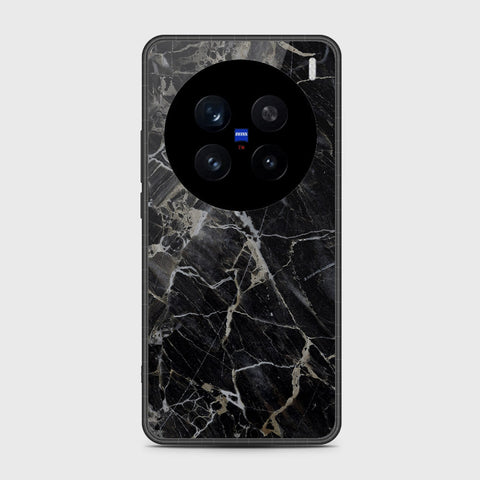 Vivo X200 Pro - Black Marble Series - HQ Premium Shine Durable Shatterproof Case