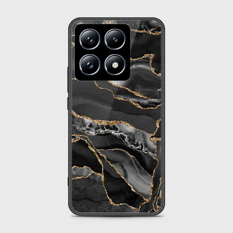 Xiaomi 14T Pro Cover- Black Marble Series - HQ Premium Shine Durable Shatterproof Case