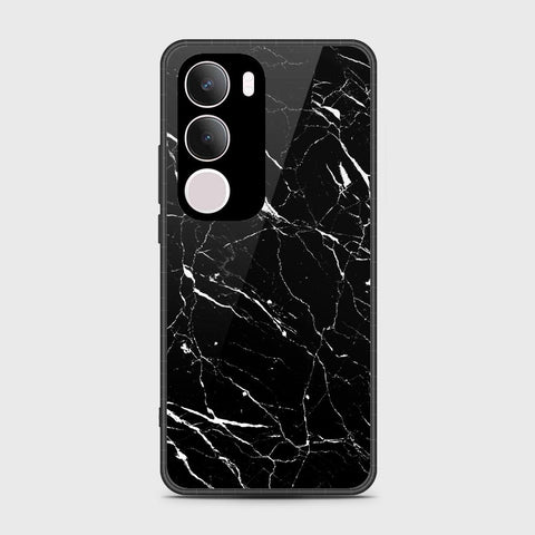 Vivo Y19s - Black Marble Series - HQ Premium Shine Durable Shatterproof Case