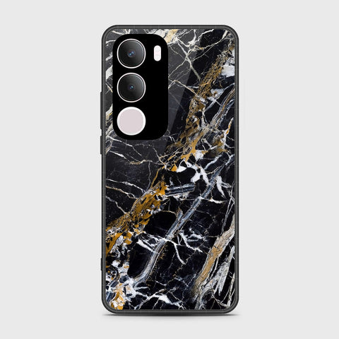 Vivo Y19s - Black Marble Series - HQ Premium Shine Durable Shatterproof Case