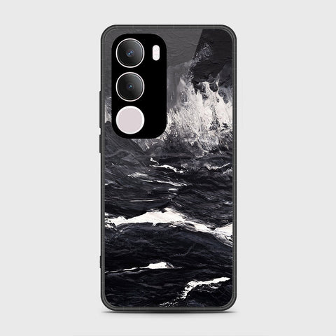 Vivo Y29 - Black Marble Series - HQ Premium Shine Durable Shatterproof Case