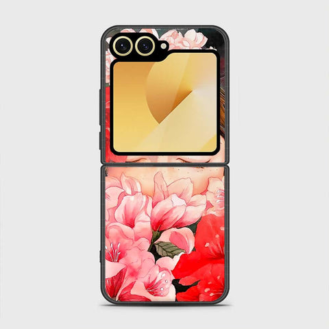 Samsung Galaxy Z Flip 6 Cover - Floral Series - HQ Premium Shine Durable Shatterproof Case