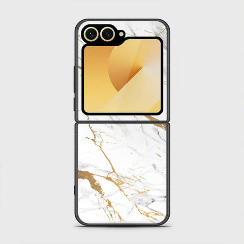 Samsung Galaxy Z Flip 6 Cover - Mystic Marble Series - HQ Premium Shine Durable Shatterproof Case