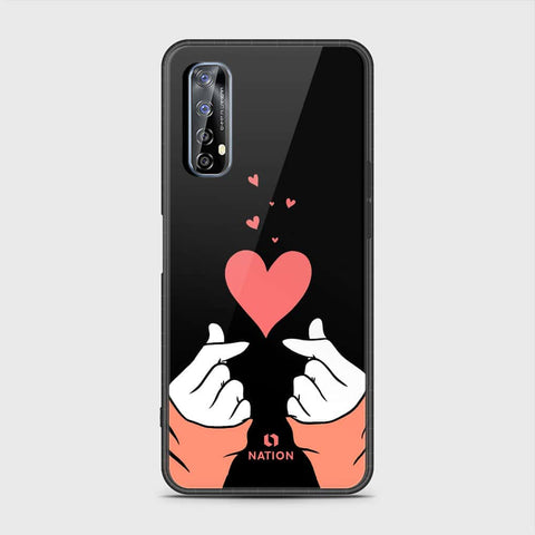 Realme 7 Cover- Onation Heart Series - HQ Premium Shine Durable Shatterproof Case