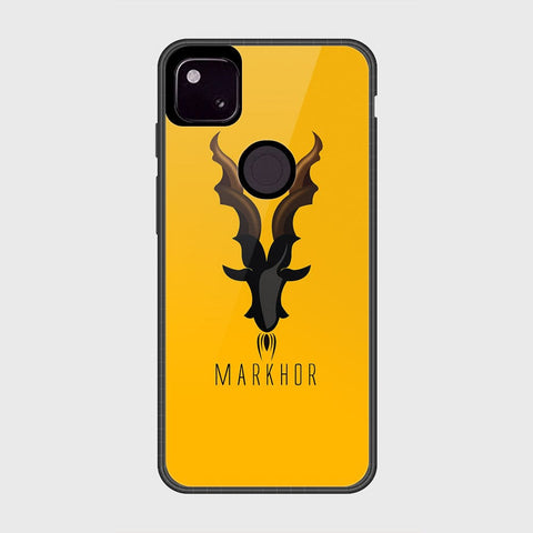 Google Pixel 4a 4G Cover- Design 44 - Markhor Series - HQ Premium Shine Durable Shatterproof Case (Fast Delivery)