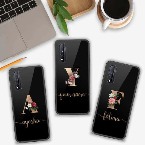 Realme Narzo 30 Cover- Personalized Alphabet Series - HQ Premium Shine Durable Shatterproof Case