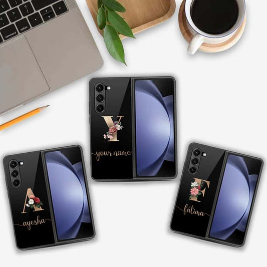 Samsung Galaxy Z Fold 6 5G Cover- Personalized Alphabet Series - HQ Premium Shine Durable Shatterproof Case