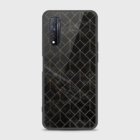 Realme Narzo 30 Cover- Black Marble Series - HQ Premium Shine Durable Shatterproof Case